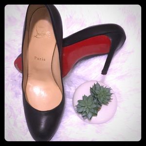 Christian Louboutin New Simple Pump 120 black EUC!